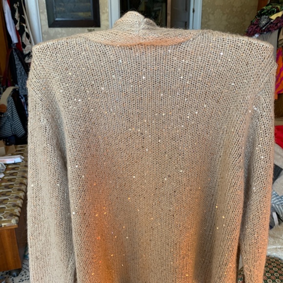 J jill mohair blend open sequined cardigan. Never worn - Picture 5 of 5